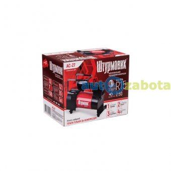 Компресор "штурмовик" АС-27 100psi/12Amp/35л/прикурювач